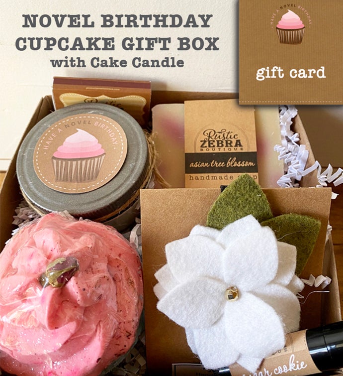 Novel Birthday Cupcake Gift Box